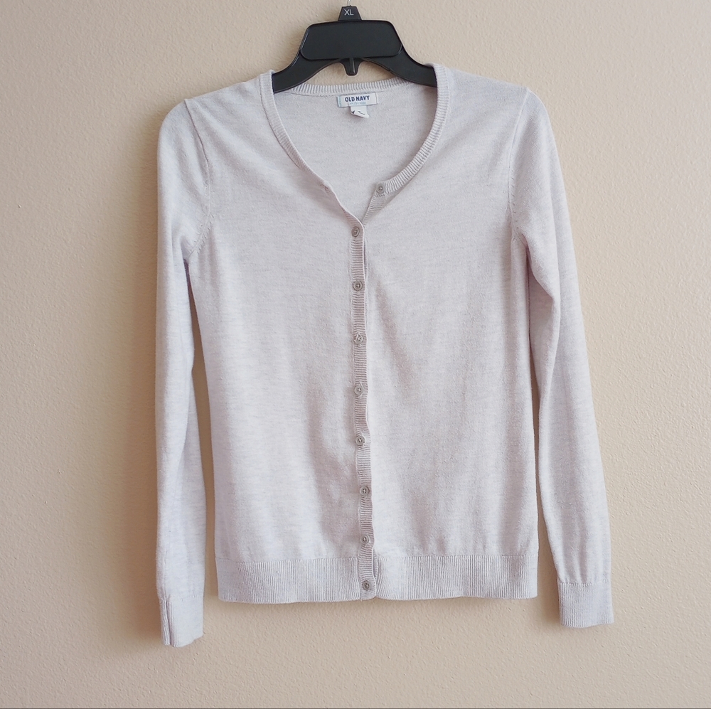 Old Navy Light Gray Cardigan